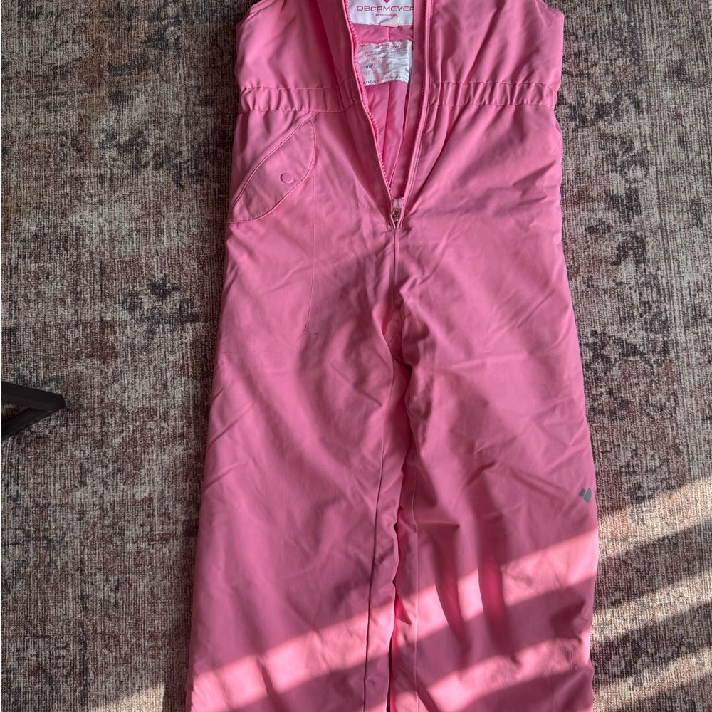 Obermeyer I-Grow Pink Snow Bibs Size 7